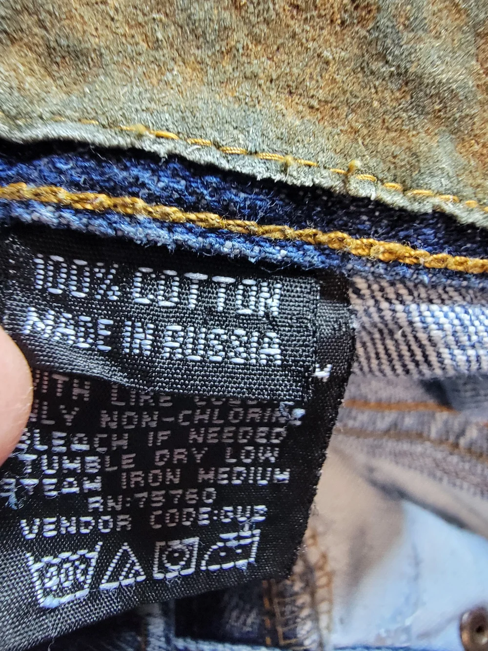 Men's Indigo Star Y2k Relaxed Fit Jeans